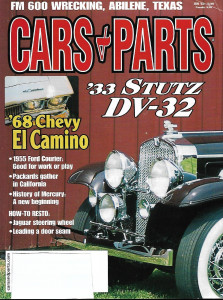 CARS & PARTS 2003 JUNE - '33 STUTZ DV-32, '68 CHEVY EL CAMINO,'55 FORD COURIER